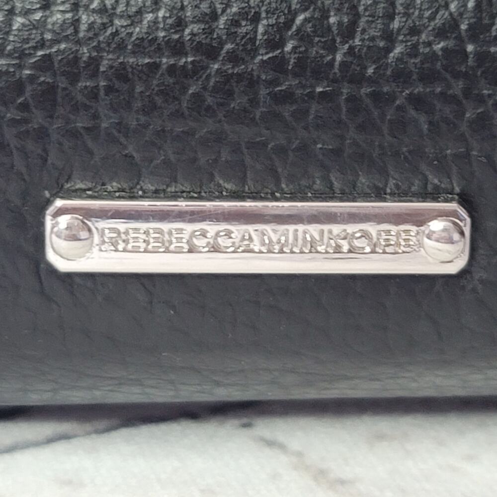 Rebecca Minkoff- Madison Satchel- Black with Studded sides-Black strap - Picture 5 of 13